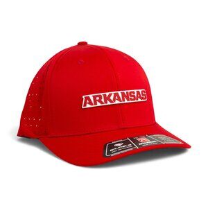 Arkansas Razorbacks ARKANSAS Red 3D Laser Perf R-Flex Cap- Red
